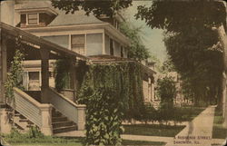 A Residence Street, Sandwich, Ill. Postcard