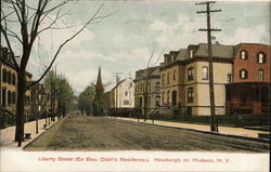 Liberty Street - Ex Governor Odell's Residence Postcard