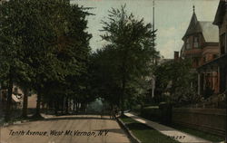 Tenth Avenue, West Mt. Vernon, N.Y. Mount Vernon, NY Postcard Postcard Postcard