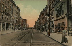 Main St. Looking East Poughkeepsie, NY Postcard Postcard Postcard