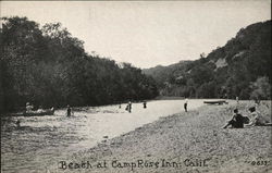 Beach at Camp Rose Inn Healdsburg, CA Postcard Postcard Postcard