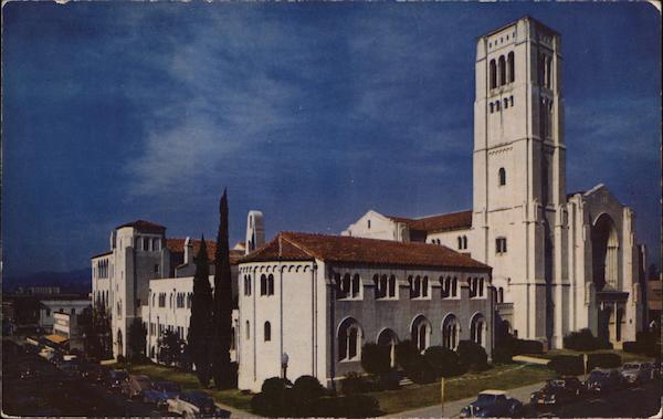 First Baptist Church Pasadena, CA Postcard