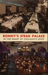 Ronny's Steak Palace Chicago, IL Postcard Postcard Postcard