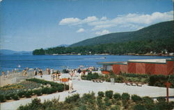 New York State Million Dollar Beach and Bath House Lake George, NY Postcard Postcard Postcard