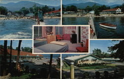 Marine Village Resort Motel Lake George, NY Postcard Postcard Postcard