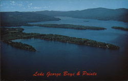 Lake George Bays & Points New York Postcard Postcard Postcard