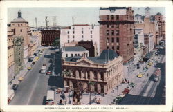 Intersection of Queen and Eagle Streets Postcard