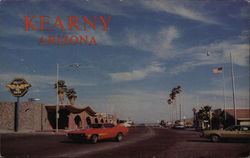 A Street in Kearny Arizona Postcard Postcard Postcard