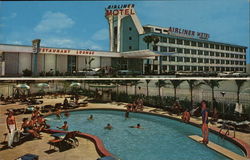 Airliner Motel Miami, FL Postcard Postcard Postcard