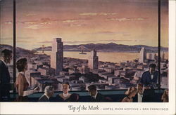 Hotel Mark Hopkins - Top of the Mark Postcard