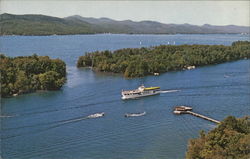 Lake George Islands New York Postcard Postcard Postcard