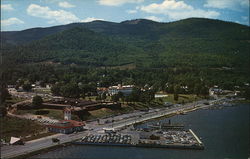 Aerial View of Town and Prospect Mountain Postcard