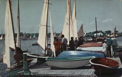 Yachting View, Marblehead Harbor Massachusetts Postcard Postcard Postcard