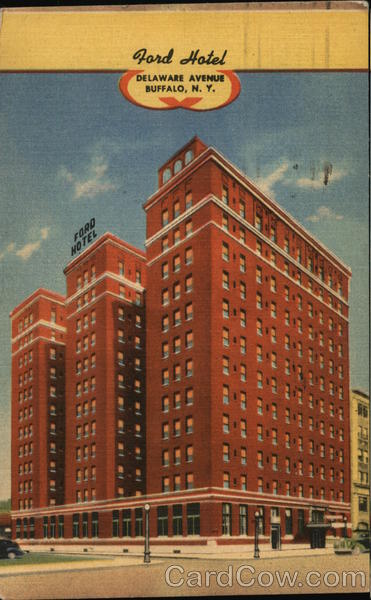 Ford Hotel Buffalo, NY Postcard