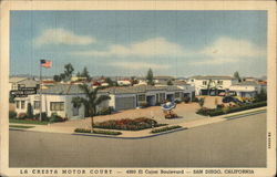 La Cresta Motor Court San Diego, CA Postcard Postcard Postcard