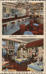 Veneto Restaurant San Francisco, CA Postcard Postcard Postcard