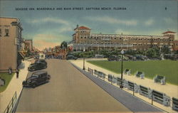 Seaside Inn, Boardwalk and Main Street Daytona Beach, FL Postcard Postcard Postcard