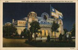 Night Scene, Pan-American Casino Postcard