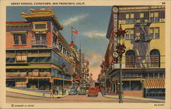 Grant Avenue, Chinatown Postcard