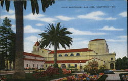 Civic Auditorium San Jose, CA Postcard Postcard Postcard