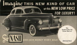 1941 Nash Ambassador Cars Postcard Postcard Postcard