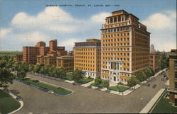 Barnes Hospital Group Postcard