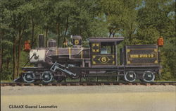 Climax Geared Locomotive Trains, Railroad Postcard Postcard Postcard