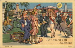 Just Arrived in California Postcard