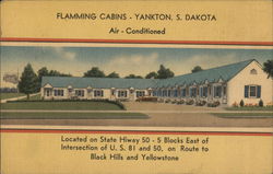 Flamming Cabins Yankton, SD Postcard Postcard Postcard