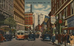 Peachtree Street Atlanta, GA Postcard Postcard Postcard