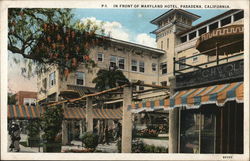 In Front of Maryland Hotel Pasadena, CA Postcard Postcard Postcard