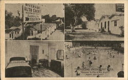 Riverside Auto Court Postcard