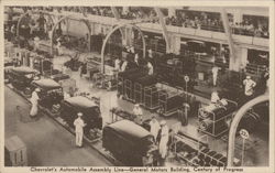 General Motors Building - Chevrolet's Automatic Assembly Line Postcard