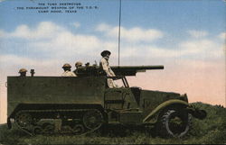 Tank Destroyer, Camp Hood Texas Postcard