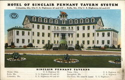 Hotel of Sinclair Pennant Tavern System Hotels Postcard Postcard Postcard