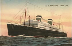 S.S. "Santa Rosa" Grace Line Postcard