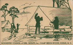 Rochester Council of Girl SCouts, Inc. Camp Beech-Wood Postcard