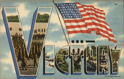 V for Victory World War II Postcard Postcard Postcard