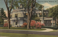 Green Free Library Wellsboro, PA Postcard Postcard Postcard