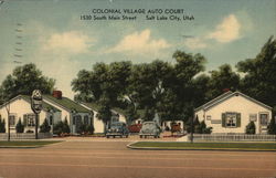 Colonial Village Auto Court Postcard