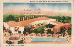 Medicine and Public Health, Science and Education Buildings 1939 NY World's Fair Postcard Postcard Postcard