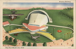 Aviation Building 1939 NY World's Fair Postcard Postcard Postcard