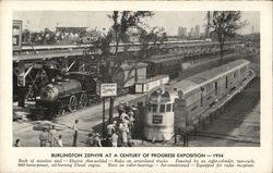 Burlington Zephyr Postcard