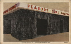 Peabody Coal Company Exhibit 1933 Chicago World Fair Postcard Postcard Postcard