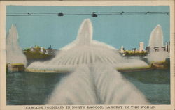 Cascade Fountain in North Lagoon 1933 Chicago World Fair Postcard Postcard Postcard