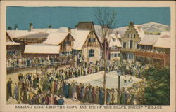 Skating Rink, Black Forest Village 1933 Chicago World Fair Postcard Postcard Postcard