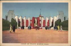 Court of Pylons Science Hall Postcard