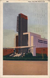 The Italian Pavilion 1933 Chicago World Fair Postcard Postcard Postcard