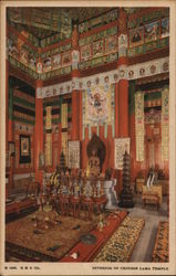 Interior of Chinese Lama Temple Postcard