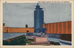 Great Court of the Hall of Science 1933 Chicago World Fair Postcard Postcard Postcard